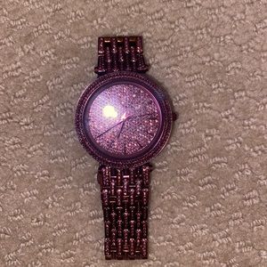 michael kors glitter strap watch
